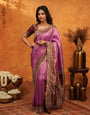 Royal Magenta Banarasi Silk Saree with Rich Zari Border & Traditional Woven Pallu | Designer Wedding & Festive Wear Saree