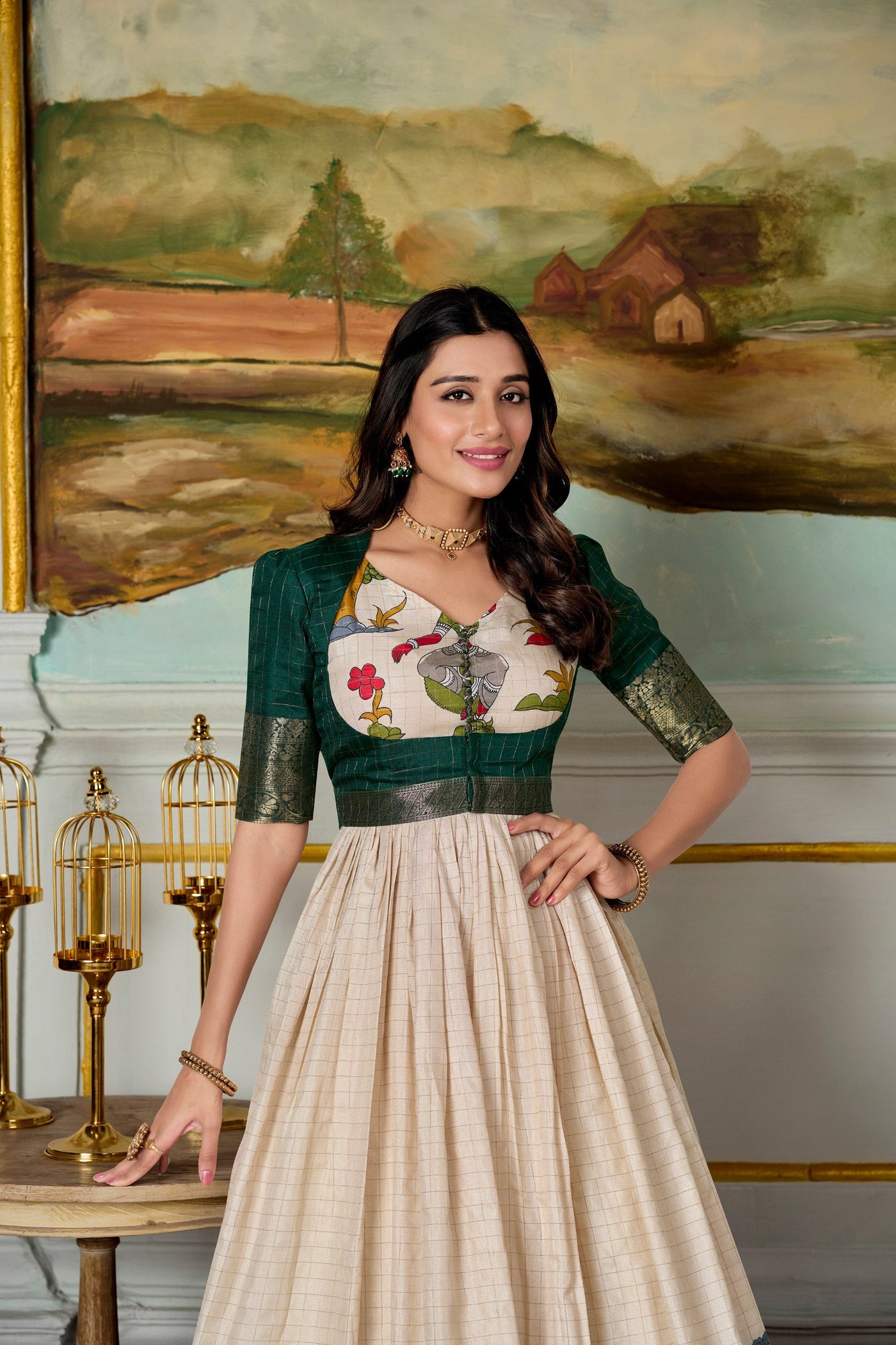Ivory Pure Chinon Silk Embroidered Kurta Set – A Timeless Ensemble of Grace & Sophistication 🤍✨